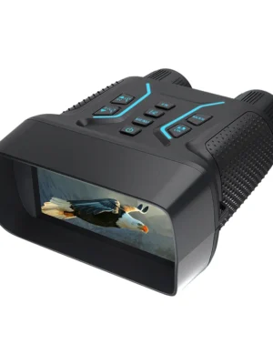 4K UHD Night Vision Binoculars: 36MP, 400M range, 8X zoom, 4.5" screen, backlit keys.